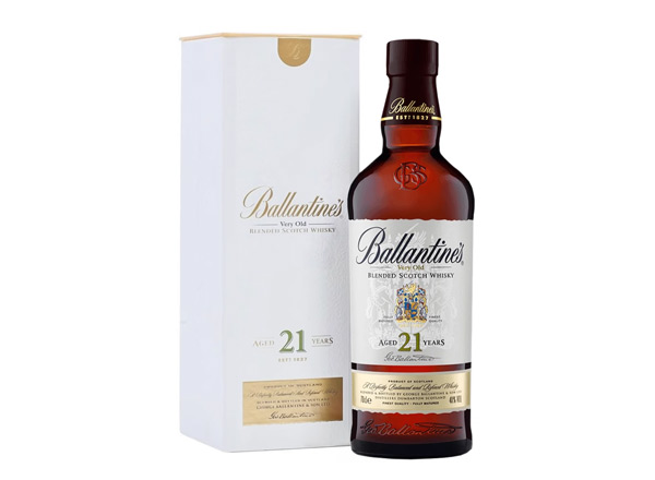 万州百龄坛威士忌回收百龄坛21年苏格兰威士忌40°Ballantine's进口洋酒700ml行情价格