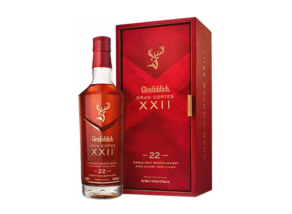 万州回收格兰菲迪22年璀璨珍藏版威士忌700ml礼盒装Glenfiddich XXII苏格兰威士忌行情价格