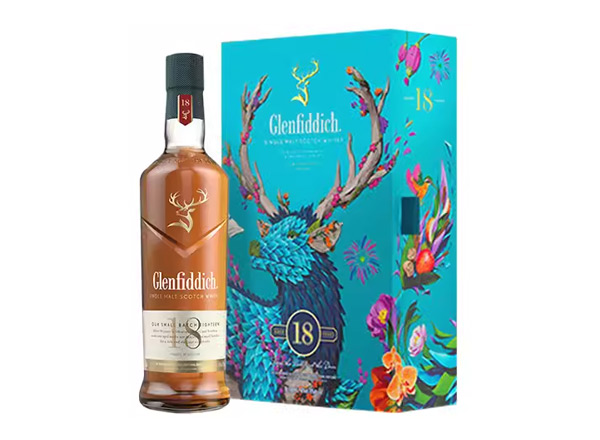 万州格兰菲迪回收格兰菲迪18年700ml春节礼盒装Glenfiddich苏格兰威士忌