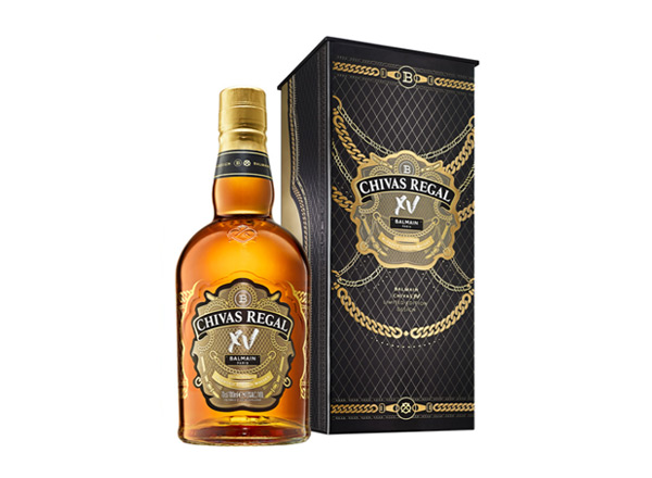 万州芝华士15年回收Chivas Regal XV Balmain巴尔曼联名限定版700ml苏格兰调配型威士忌洋酒
