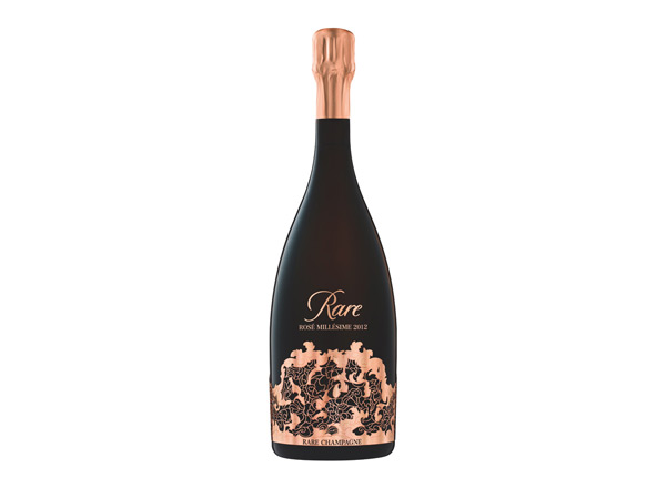 万州白雪香槟回收稀露香槟黑钻年份桃红香槟Rare Rose（礼盒装）