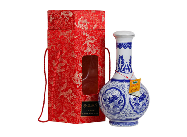 万州咸亨黄酒回收珍品咸亨三十年花雕酒青瓷瓶盒装绍兴黄酒2.5L